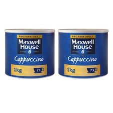 Maxwell House Cappuccino Instant Coffee Powder 2 x 1kg Tins - 146 Servings