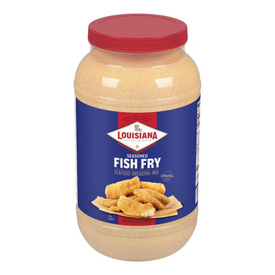 Louisiana Fish Fry Seasoned Seafood Breading Mix 5.75 lbs Bag   Crispy Coating.