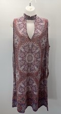 Speechless Women's Multi Color Geometric Short Dress Size 2X