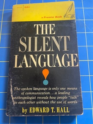 Edward T Hall The Silent Language Paperback First Premier 1961 Fawcett Vintage