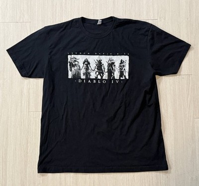 Blizzard Entertainment Diablo IV  Launch Day  Employee Issue Promo Shirt XL WoW