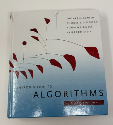 Introduction to Algorithms Third Edition Hardcover Cormen Leiserson Rivest Stein