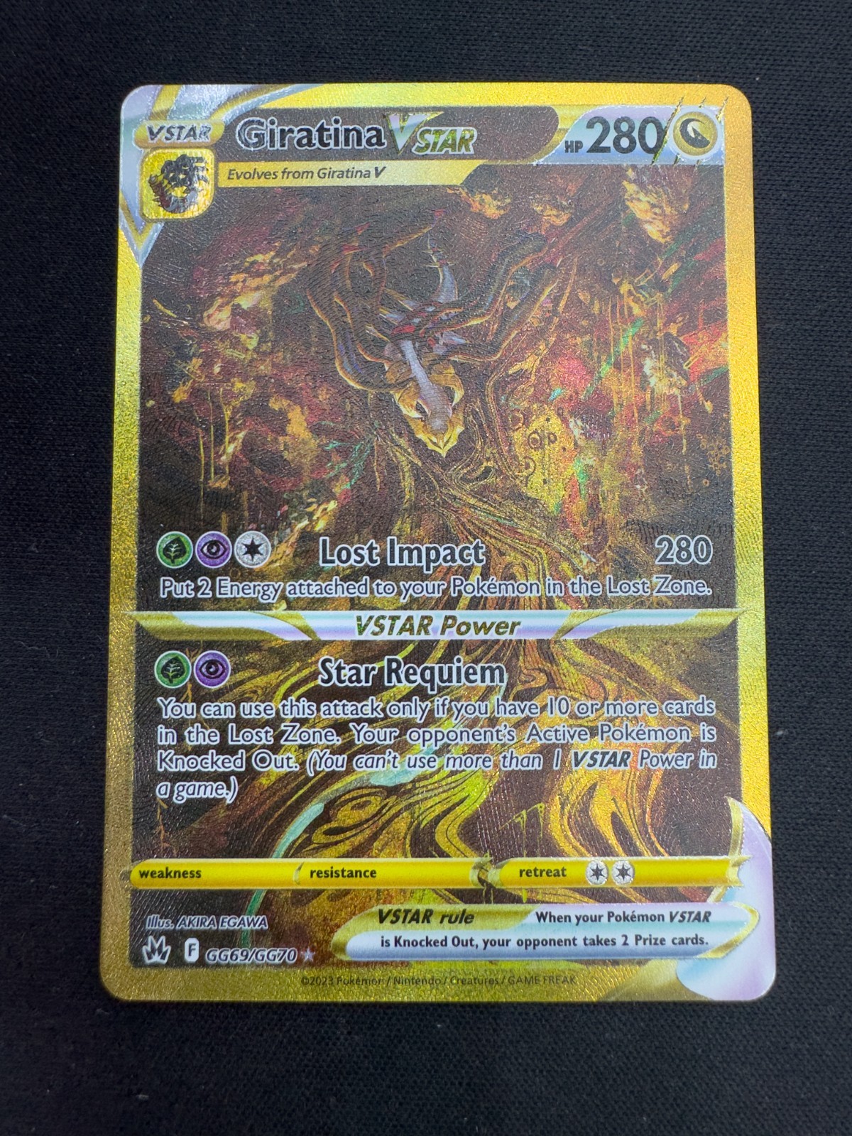 Giratina VSTAR GG69/GG70 Crown Zenith - Near Mint - GRADABLE UK