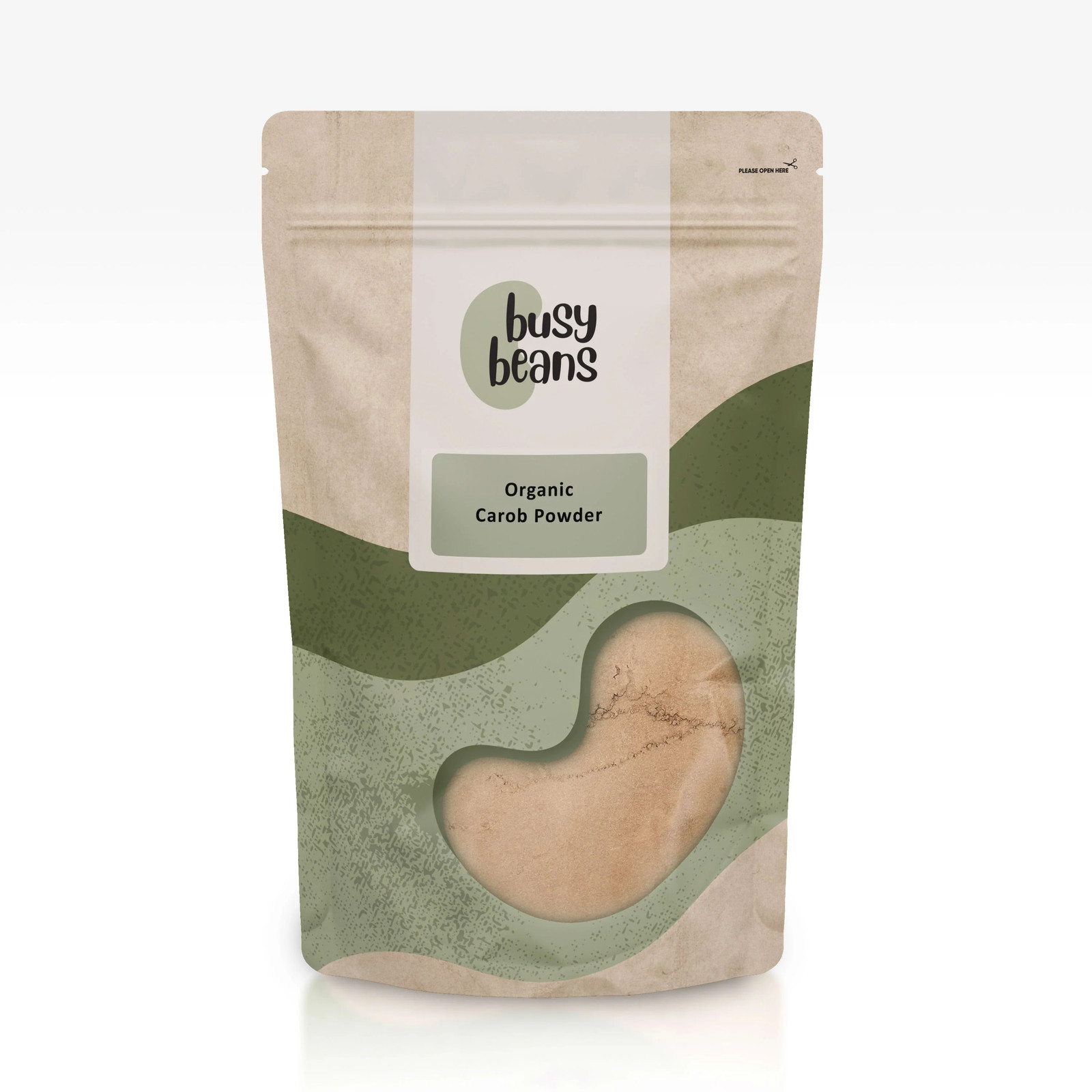 Organic Carob Powder -Certified Organic- by Busy Beans Organic (500g)