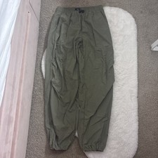 Khaki Green Parachute Trousers Girls Age 11