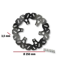 Malossi WHOOP D. brake disc 250 Thickness 3.5mm for F32S Fork Kit - F37R