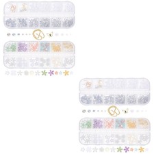 2 Pack Manicure Decors Nail Decorations Charms Bulk Art Supplies