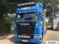 DachträGer + LED Flecken X6 + Klarglas Licht Passend FüR Scania 4 Series Topline