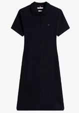 Tommy Hilfiger Women's Regular Fit Stretch-Cotton Polo Dress Dark Navy Sz S NWT