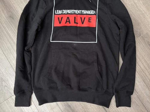 Valve Video Game Company Hoodie Sweater Employee of the Month Medium (stained) image 2