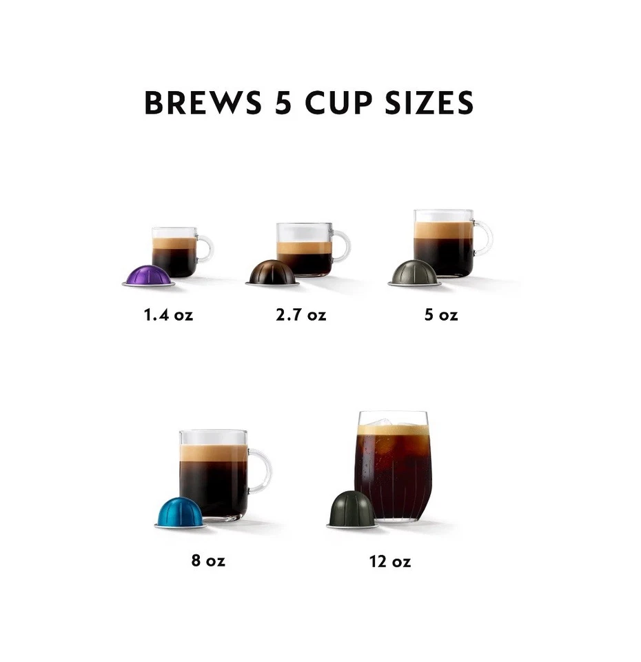 Nespresso Vertuo Pop by De'Longhi Coffee and Espresso Maker w Coffee Tasting Set - Image 4 of 4