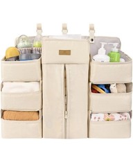 Bebamour Baby Diaper Caddy Organizer for Changing Table and Crib