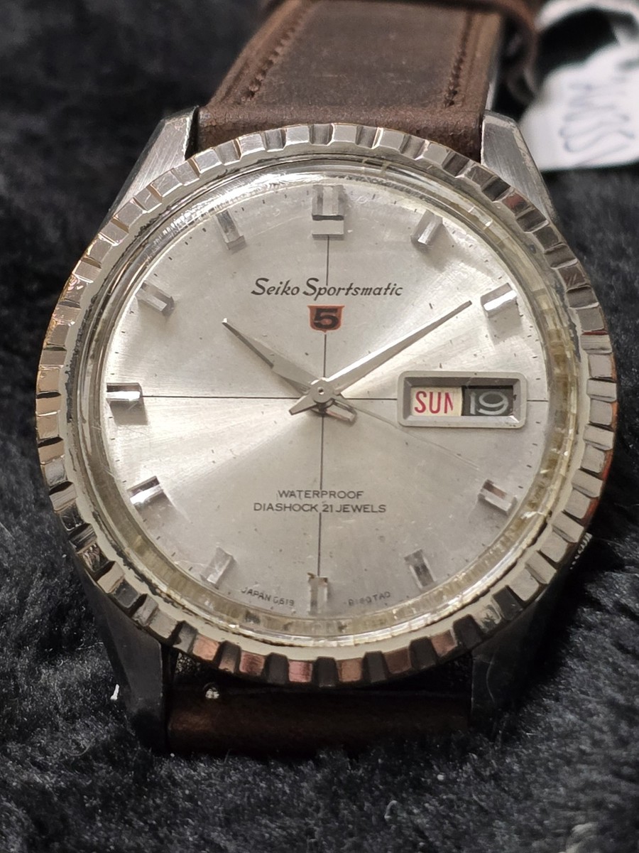 Vintage 1965 SEIKO Sportsmatic 5 21 Jewel Automatic 6619-8100