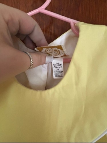 TBBC the beaufort bonnet company yellow dress 4T - Picture 3 of 6