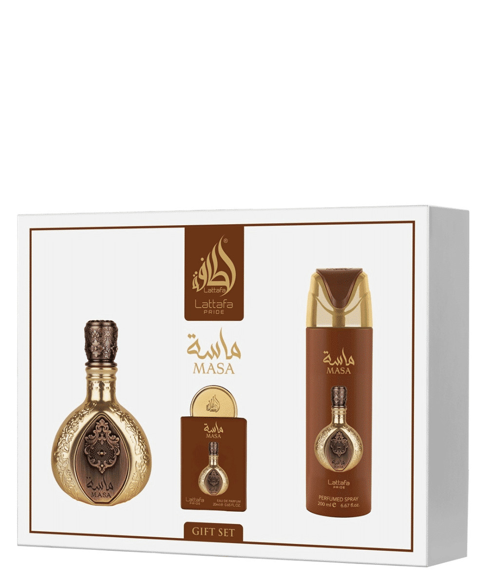 Coffret Masa Lattafa Pride l'essence idéale pour vos soirées élégantes et rendez-vous