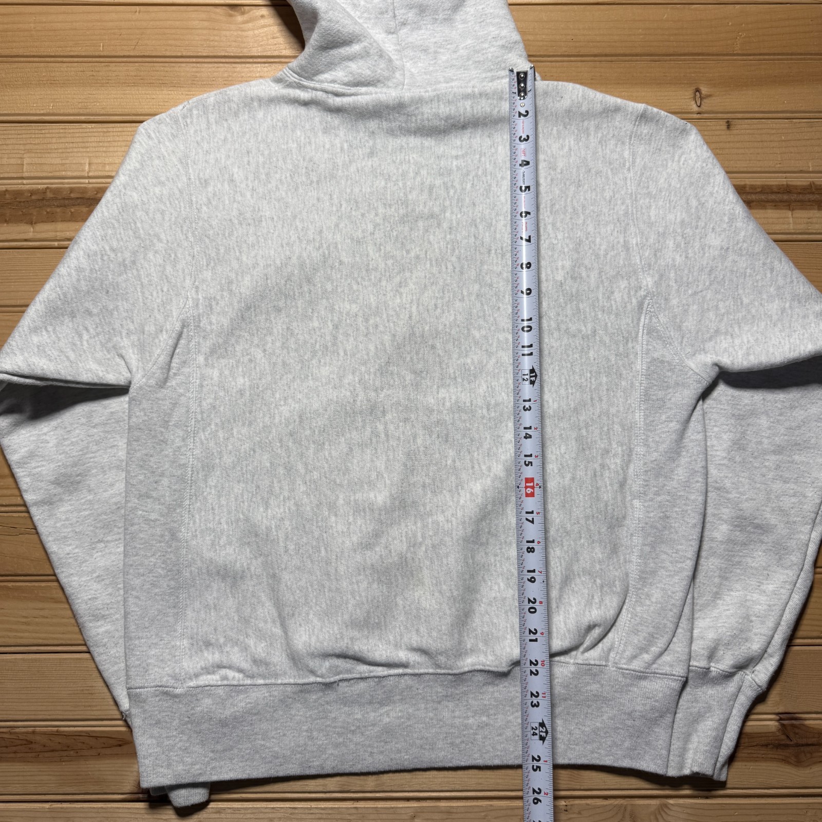 Champion Reverse Weave Patchwork Logo Heather Fle… - image 11