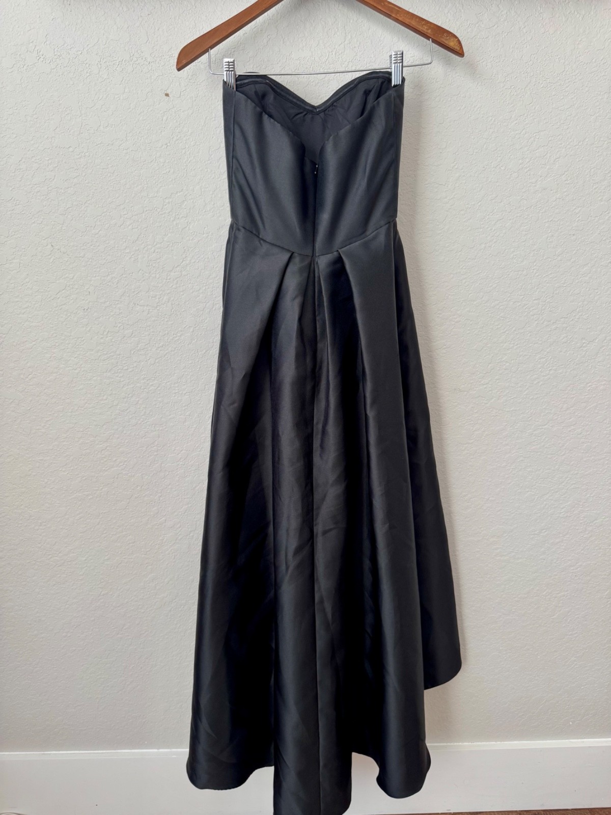 Alfred Sung Strapless High Low Dress D699 Sweetheart Satin Women's Size 0