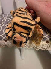 Ty Beanie Baby1995 Stripes the Tiger8" Plush Stuffed Animal Toy NWGT