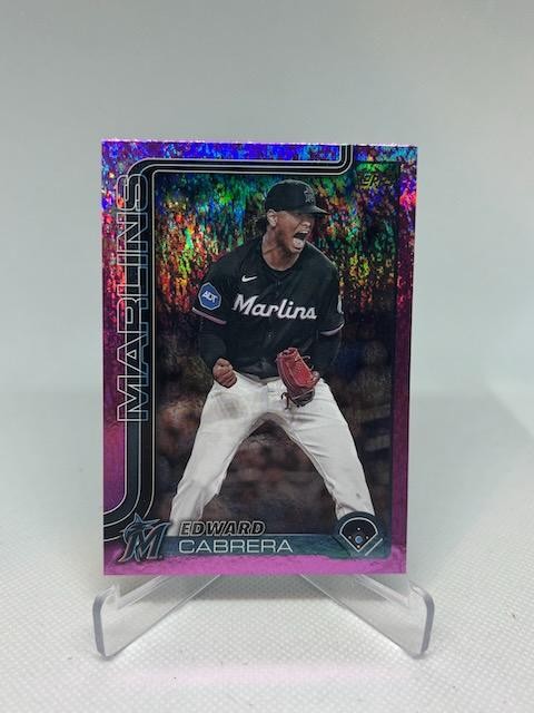 2025 Topps S2 #371 Edward Cabrera Pink Holofoil