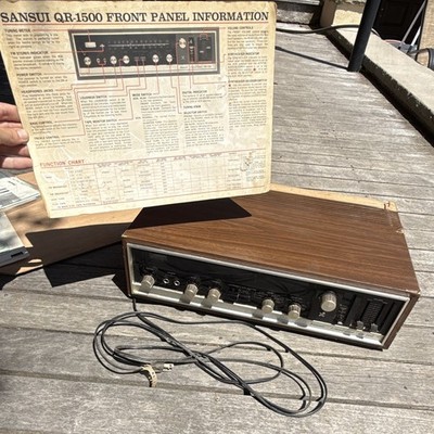 Sansui QR-1500 4-Channel Vintage Stereo Receiver w/ Component Connections