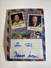 Sean Rash Thomas Larsen 2024 Leaf Metal Autograph Pin Pals 18/25