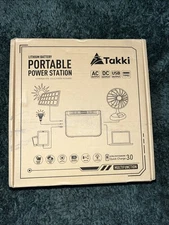 Takki Portable Power Station 88Wh, Solar Generator Power Bank with 110V AC DC US
