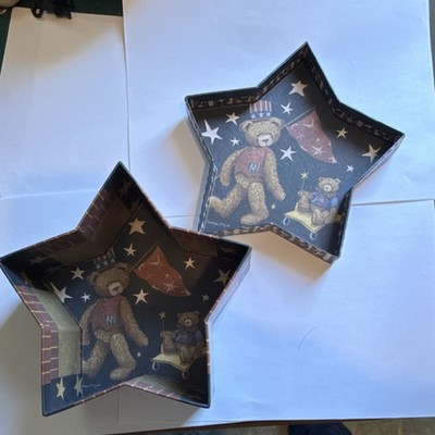 Boyds Bears Teresa Kogut Patriotic Star-shaped Box   Empty