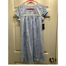 INC International Concepts NWT Size Small Blue Paisley Sleep Dress Nightgown