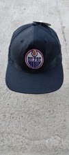 LOGO 7 NHL Edmonton Oilers Logo Snapback Baseball Cap, OneSz, Blk, New-w-Tags 