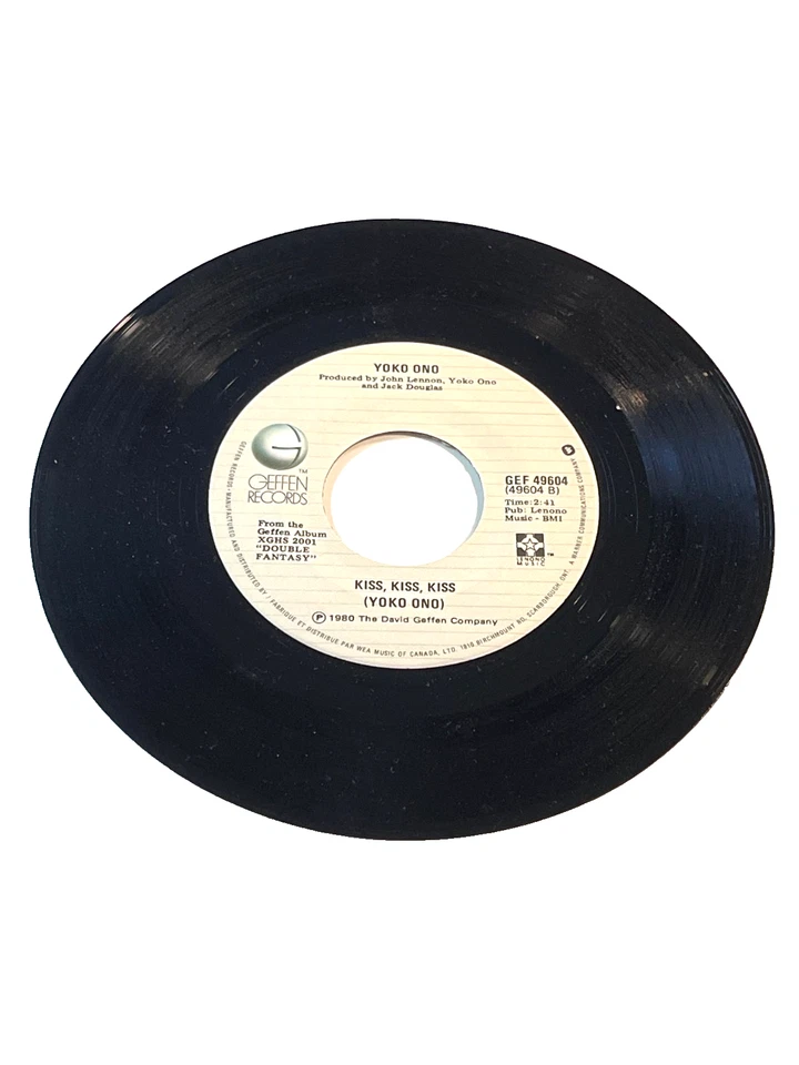 John Lennon - "(Just Like) Starting Over" & "Kiss, Kiss, Kiss" 7" 45 RPM (#66) - Image 3 of 3