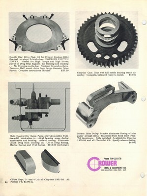 Crower Cams &amp; Equipment Company 1967 Camshat and Valvetrain Parts  Catalog | eBay
