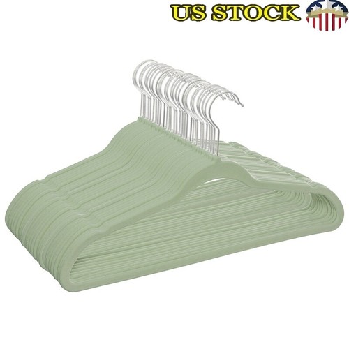 Non-Slip Velvet Hangers 30 Count Adult Clothing Storage Space Saving Organizers