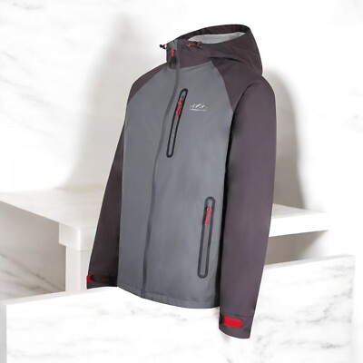 Mens Waterproof Jacket Antero Tech Shell Jackets Granite Grey
