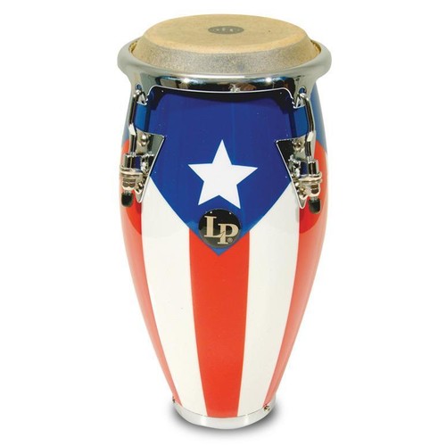 11" LP LATIN PERCUSSION MINI CONGA DRUM PUERTO RICO FLAG DESIGN