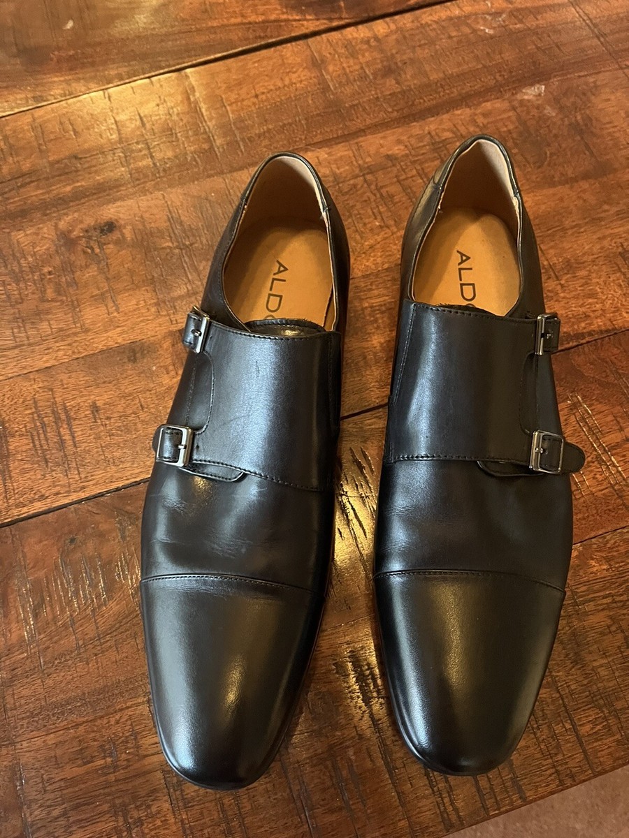 Aldo B Full Leather Drorelan Black Loafers mens shoes