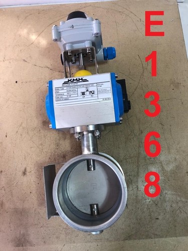 KMH Vanne d'arrêt avec entraînement pneumatique pour zones ATEX + micro interrupteur