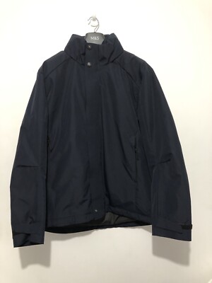 Marks & Spencer Stormwear Plus Waterproof Hooded Jacket Coat Navy XL