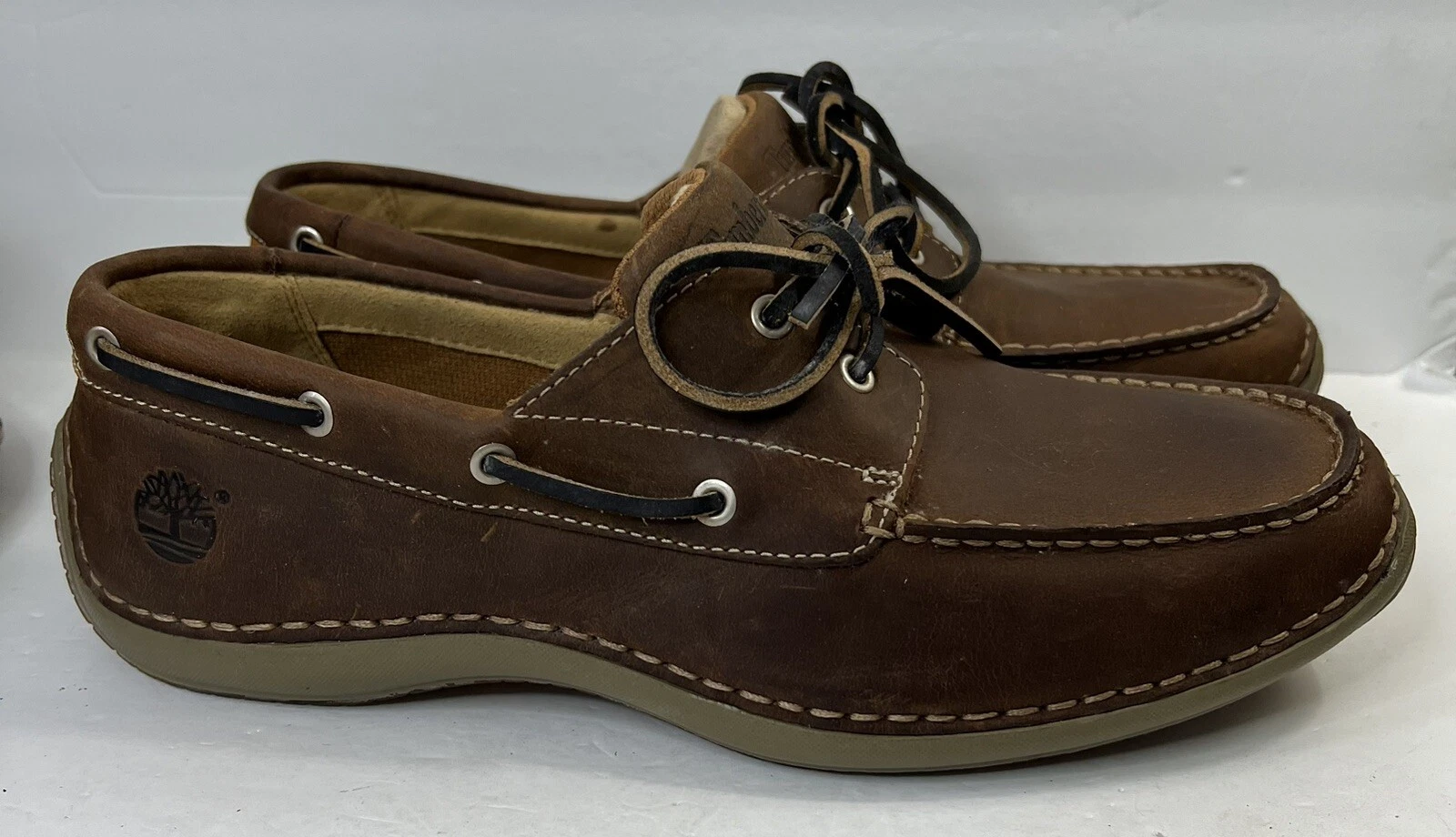 MOCASSINI OXFORD TIMBERLAND SMART COMFORT MARRONI IN PELLE 74017 6078 da uomo 9 M