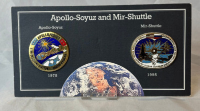 1995 US Russian Medallion Set Joint Programs Apollo - Soyuz  Mir-Shuttle Sealed