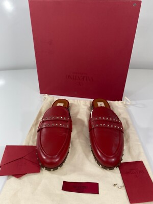Valentino Garavani Red 20mm Soul Rockstud Mules