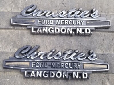 Emblems Fender Trim Christie's Ford Dealership Langdon North Dakota 1940-2022