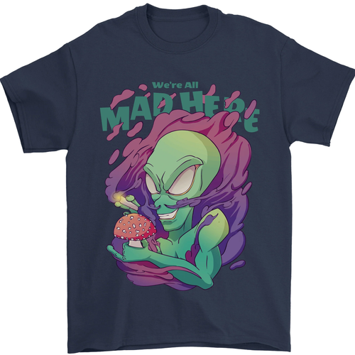 All Mad Here Alien Magia Setas Camiseta Hombre 100% Algodón - Imagen 72 de 94