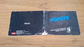 Notice POPEYE PAL FRA ASD NINTENDO NES  100% OFFICIEL 