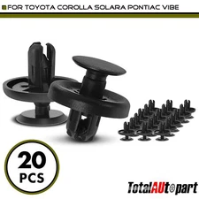 20Pcs Front Fender Bumper Retainer Clips for Toyota Pontiac 7mm Nylon Push-Type