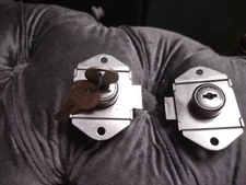 Pair Of Illinois Lock Co. Spring Lock with 2 Matching Keys