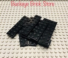 LEGO 10  Black Plates 2x8 7994 7261 10143 10018 70618 10188 10129 10144