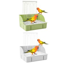 Parakeet Bird Shower Fountai Detachable For Cleaning Fountain Adjustable Bath