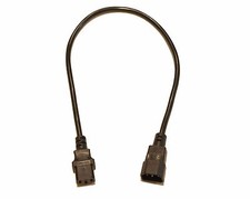 2' foot IEC 320 NEMA C13 C14 10A 18AWG AC Power Cord PDU to CPU