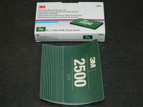 NEW 3M PAINT DEFECT REMOVAL ABRASIVE CARD KIT REMOVES DIRT NIBS & PAINT DEFECTS - Picture 4 of 7