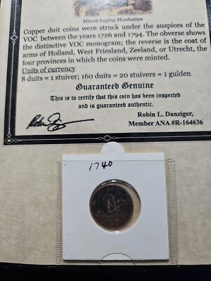 The First New York Cent With The Certificate Of Authenticity(#20007)